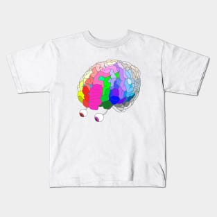 Brain_Rainbow Kids T-Shirt